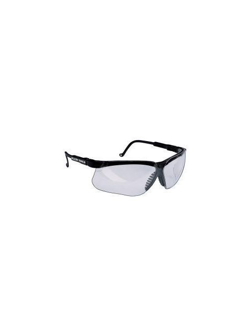 Product image for Klein Tools 60052 Black Frame Clear Lens Polycarbonate Wraparound Standard Protective Eyewear