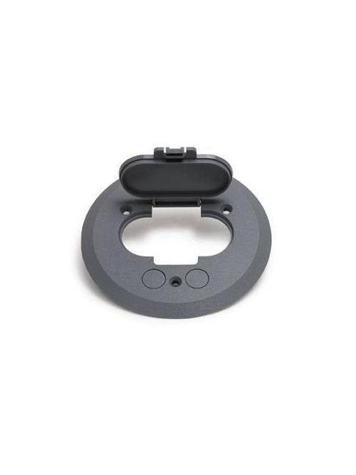 Product image for Hubbell Wiring Devices PFBCGY 6.25 Inch Gray Plastic Round Floor Box Cover