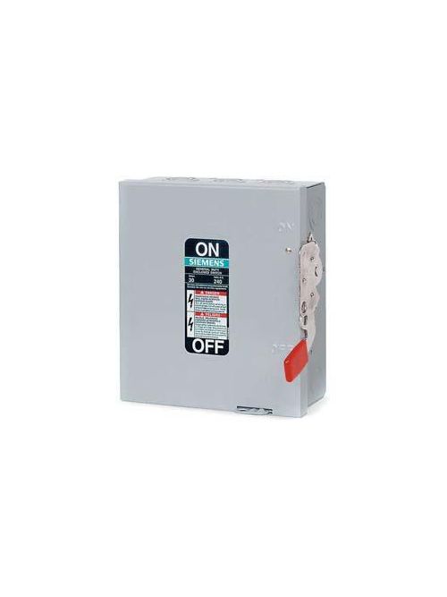 Product image for Siemens GF326NH 240 VAC/250 VDC 600 Amp 3-Pole 4-Wire NEMA 1 General Duty Fusible Safety Switch