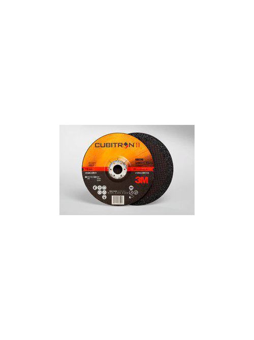 Product image for 3M Depressed-Center-Wheel 66596 Cubitron II T27 4-1/2 Inch x 5/8-11 Depressed Center Quick Change Grinding Wheel