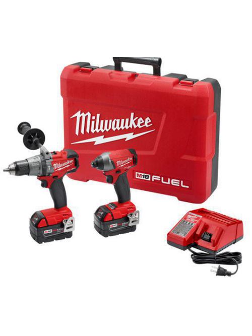 Product image for MILW 2897-22PO M18 FUEL 2 PC COMBO KIT WITH FREE PACKOUT CASE