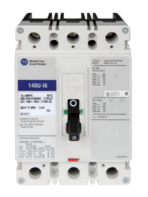 Product image for A-B 140U-I0C3-D15-S 150 A Molded Ca