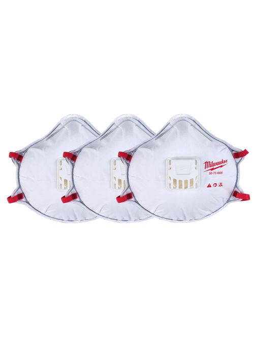 MILW 48-73-4002 3pk N95 Valved Resp MILW 48-73-4002 3pk N95 Valved Resp