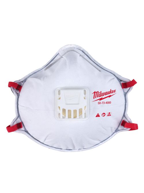 MILWAUKEE 48-73-4001 DISPOSABLE N95RESPIRATOR W/GASKET MILWAUKEE 48-73-4001 DISPOSABLE N95RESPIRATOR W/GASKET