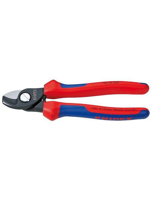 Product image for KNIPEX 95-12-165-SBA 6-1/2 CABLE SHEAR COMFORT GRIP