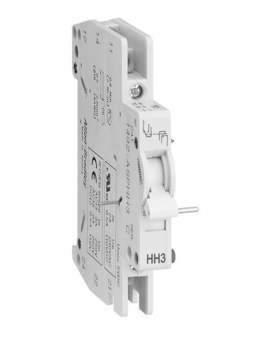 Product image for Allen-Bradley 1492-ASPHH3 1NO-1NC Dual Auxiliary Contact Module