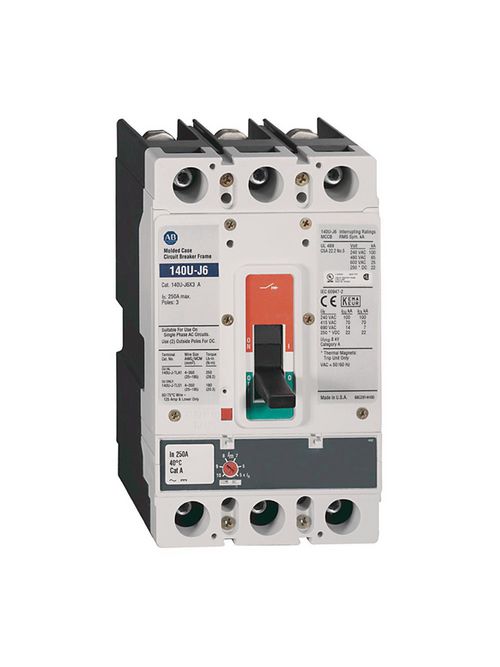 Allen Bradley 140U-J2L3-D10 J-Frame Molded Case Circuit Breaker Product image for Allen Bradley 140U-J2L3-D10 J-Frame Molded Case Circuit Breaker