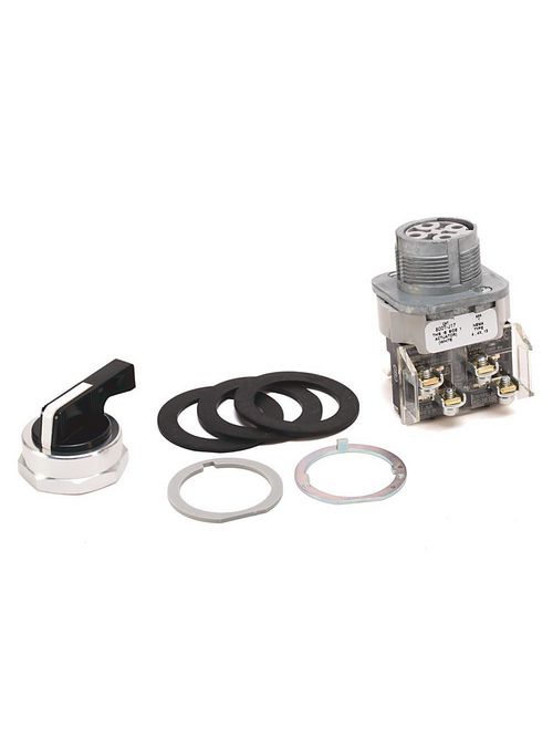 Allen-Bradley 800T-J18KE7 30.5 mm Type 4/13 3-Position Non-Illuminated White Knob Lever Selector Switch Allen-Bradley 800T-J18KE7 30.5 mm Type 4/13 3-Position Non-Illuminated White Knob Lever Selector Switch