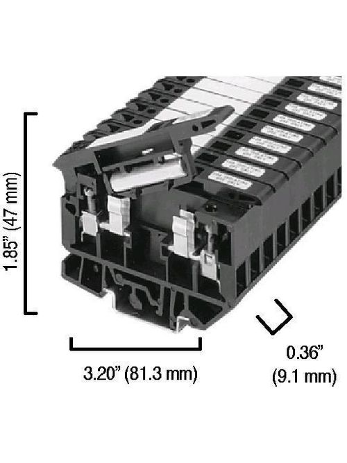 Allen-Bradley 1492-H5 4 mm Fuse Terminal Block Allen-Bradley 1492-H5 4 mm Fuse Terminal Block