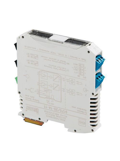 Product image for Allen Bradley 897H-G232 2-Input 120 to 230 VAC NAMUR Sensor Galvanic Isolator