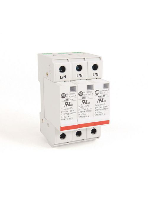 Allen-Bradley 4983-DS277-403 DIN Rail Surge Protective Device Allen-Bradley 4983-DS277-403 DIN Rail Surge Protective Device
