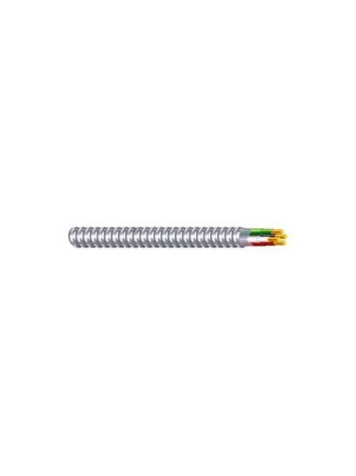 Product image for Southwire 55277102 10 AWG 2-Conductor 0.542 Inch 1000 Foot Black/White/Green Copper/Aluminum Armor THHN Metal Clad Cable