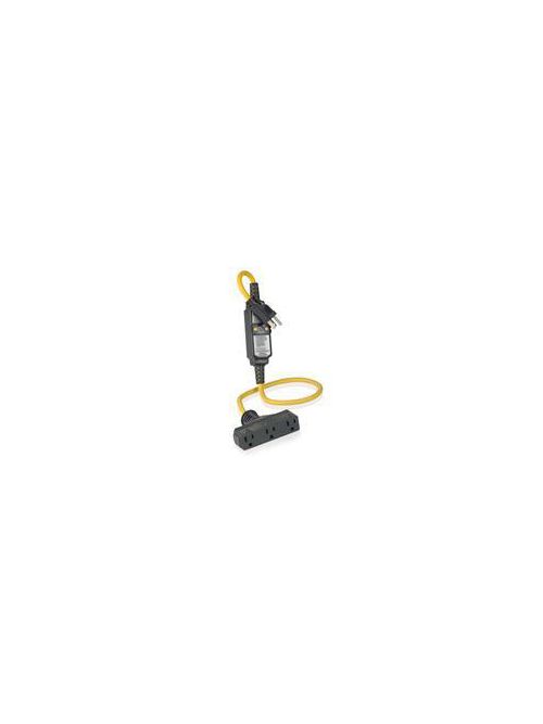 Leviton GFA15-3TC 120 Volt 15 Amp 2-Pole 3-Wire NEMA 5-15P 3/4 Hp Black Polycarbonate Straight Blade GFCI Cord Set Leviton GFA15-3TC 120 Volt 15 Amp 2-Pole 3-Wire NEMA 5-15P 3/4 Hp Black Polycarbonate Straight Blade GFCI Cord Set