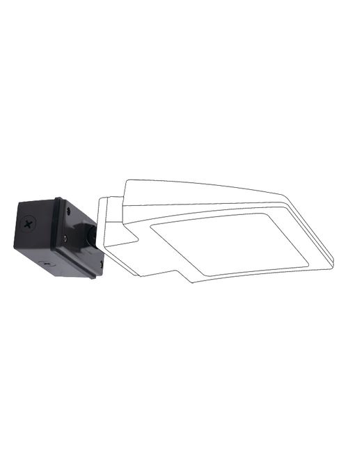 RAB SWIVEL30 30 Degrees 5 x 2-1/4 x 2-1/2 Inch Bronze LED Wall Pack Swivel Mount RAB SWIVEL30 30 Degrees 5 x 2-1/4 x 2-1/2 Inch Bronze LED Wall Pack Swivel Mount
