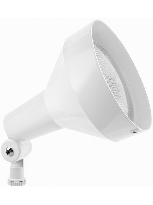 RAB H101W 150 W 5-5/8 x 7 Inch White Die-Cast Aluminum Incandescent Floodlight Fixture RAB H101W 150 W 5-5/8 x 7 Inch White Die-Cast Aluminum Incandescent Floodlight Fixture
