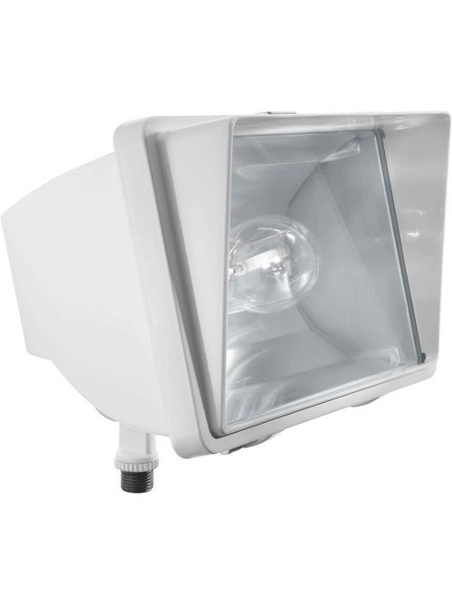 Product image for RAB FF70W 70 W 120 Volt 9 x 6-3/4 Inch White Die-Cast Aluminum HID Floodlight Fixture