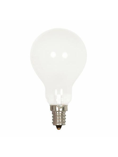 SATCO S2741 40 W 120 Volt 420 Lumen Frosted E12 Candelabra Base A15 Incandescent Lamp SATCO S2741 40 W 120 Volt 420 Lumen Frosted E12 Candelabra Base A15 Incandescent Lamp