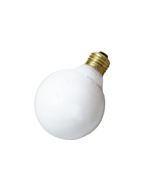 Product image for Satco S3443 100W G25 Incandescent; Gloss White; 3000 Average rated hours; 1250 Lumens; Medium base; 120 Volt
