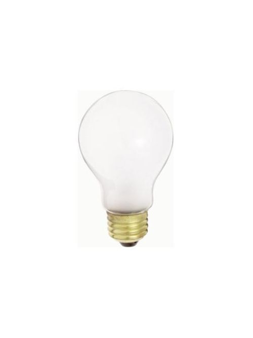 Product image for Satco S3954 100W A19 Incandescent; Frost; 2500 Average rated hours; 1100 Lumens; Medium base; 130 Volt; 2/Pack