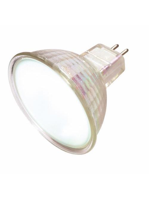 Product image for Satco S4122 50W Halogen; MR16; Frosted; 2000 Average rated hours; Miniature 2 Pin Round base; 12 Volt