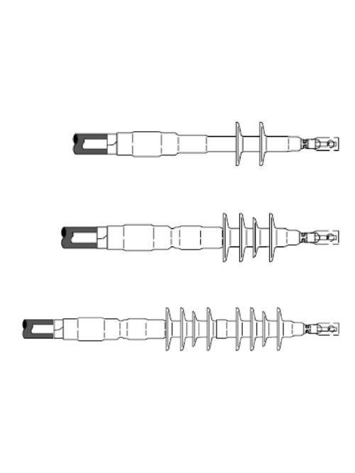 3M 7694-S-4 Cold Shrink 3 Terms/Kit 4 Skirt Termination Kit 3M 7694-S-4 Cold Shrink 3 Terms/Kit 4 Skirt Termination Kit