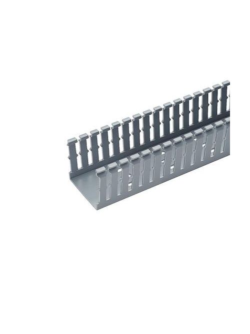 Panduct® type F narrow slot wiring duct, 1 W x 1 H, 6' length, PVC, light gray. Panduct® type F narrow slot wiring duct, 1 W x 1 H, 6' length, PVC, light gray.