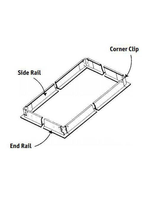 Hubbell FK14 1' x 4' Flange Kit Hubbell FK14 1' x 4' Flange Kit