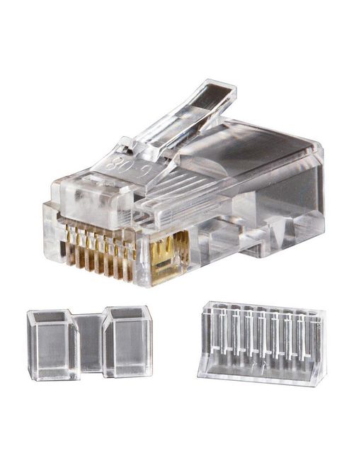 Klein VDV826-603 25-Pack 8-Position 8 Contact Category 6 3-Piece Design RJ45 Mocular Plug Klein VDV826-603 25-Pack 8-Position 8 Contact Category 6 3-Piece Design RJ45 Mocular Plug