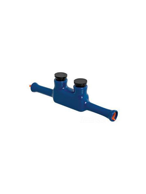 Product image for NSI ISW-4 6 to 4 AWG Blue Plastisol Insulated Direct Burial and Submersible Inline Splicer/Reducer