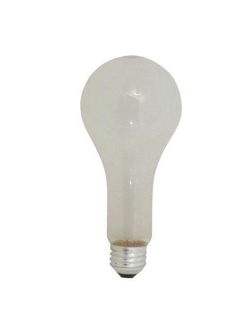 Product image for Shat-R-Shield 01413 200 W 130 Volt 100 CRI 3600 Lumen Medium Base A23 PFA Coated Incandescent Lamp