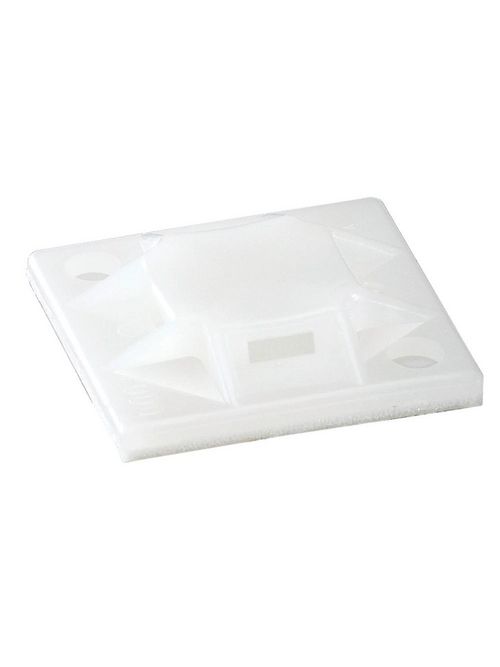 Catamount MPNY-1000-9-C 1 Inch Natural Rubber Adhesive Nylon 6/6 Cable Tie Mounting Base Catamount MPNY-1000-9-C 1 Inch Natural Rubber Adhesive Nylon 6/6 Cable Tie Mounting Base