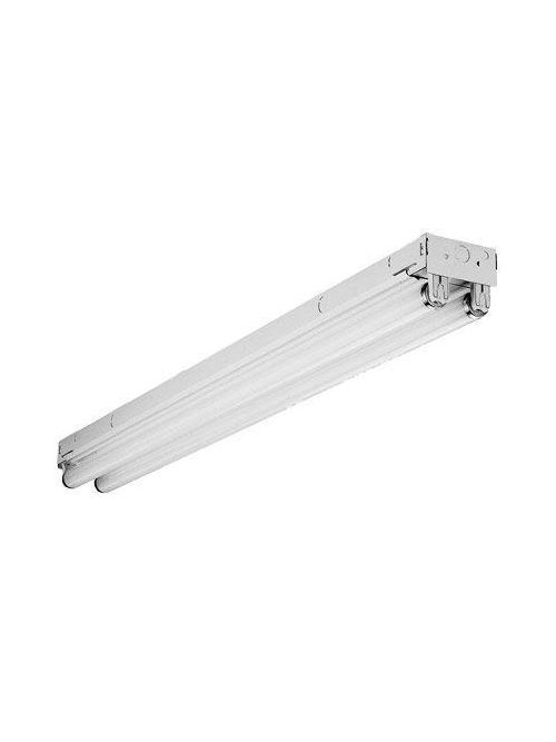 Product image for Lithonia Lighting C296 96 Inch 2-Lamp 75 W 120 Volt Electronic Instant Start Ballast White Enamel Steel Striplight