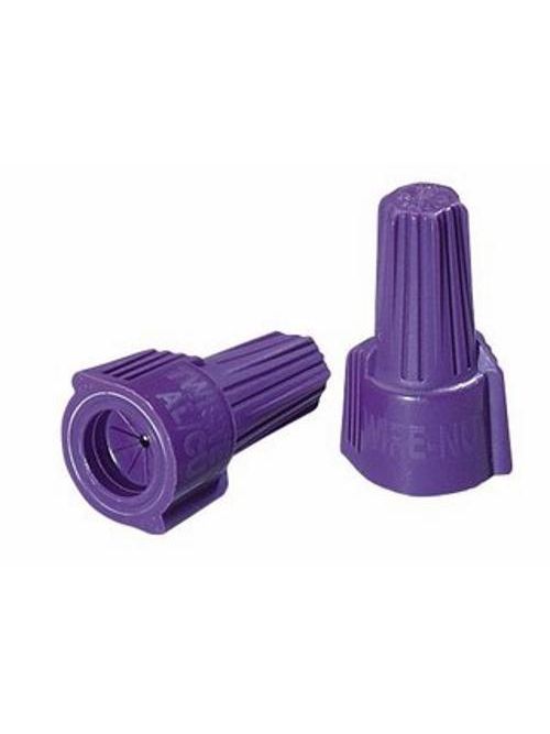 Ideal Industries 30-065 2/Card Twister CSA UL Listed 600 Volt 1 Conductor Purple Wire Connector Ideal Industries 30-065 2/Card Twister CSA UL Listed 600 Volt 1 Conductor Purple Wire Connector