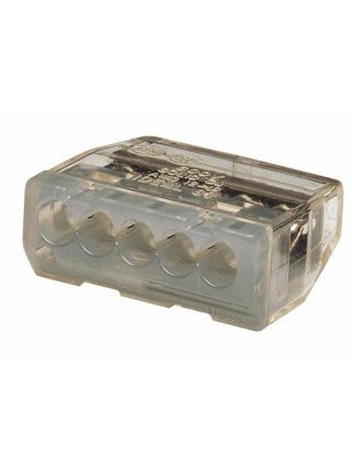 In-Sure® Push-In Wire Connector, Model 87 5-Port Gray, Jar of 150 In-Sure® Push-In Wire Connector, Model 87 5-Port Gray, Jar of 150