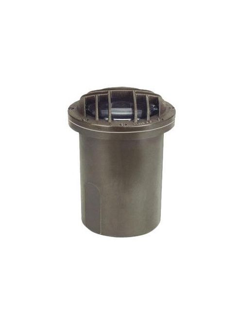 Product image for Hadco IL116G-H 12 Volt MR16 Bi-Pin Bronze In-Ground Garden Light with Rock Guard