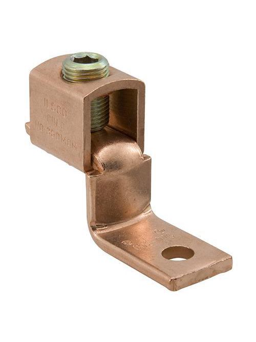 ILSCO SLU-300 UL/CSA Listed 350 MCM 1/0 AWG 13/32 Inch Mounting Hole Copper Mechanical Lug ILSCO SLU-300 UL/CSA Listed 350 MCM 1/0 AWG 13/32 Inch Mounting Hole Copper Mechanical Lug