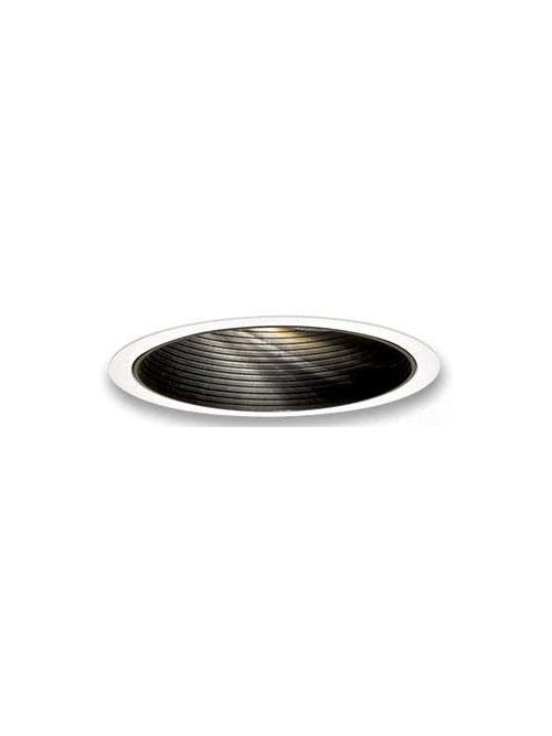 Product image for Philips Lighting 1129CL 6.75 Inch Clear Round Adjustable Step Baffle Reflector Downlight Trim