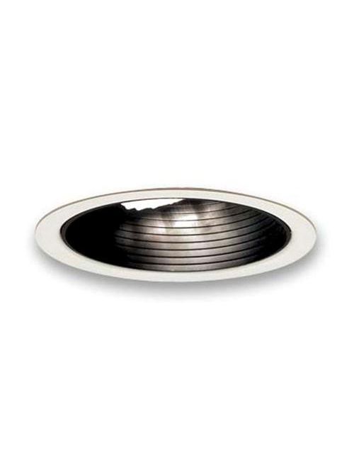 Product image for Philips Lighting 1027WH 5 Inch White Round Adjustable Step Baffle Reflector Recessed Downlight Trim