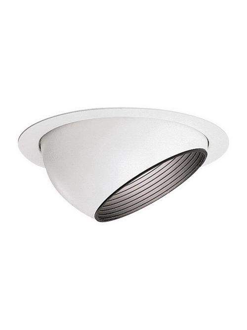 Product image for Philips Lighting 1122WH 6.75 Inch Black/White Round Eyeball Baffle Reflector Downlight Trim