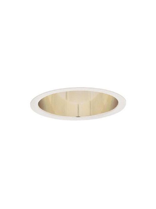 Product image for Philips Lighting 1145 6.75 Inch Specular Gold/White Round Reflector Downlight Trim