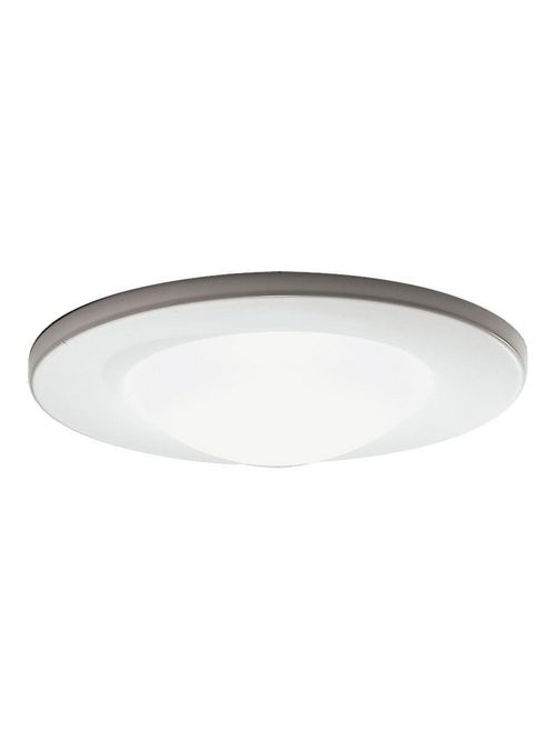 Product image for Philips 377WHX 3.75 Inch White Frosted Glass/Flange Flat Lens Round Shower Trim