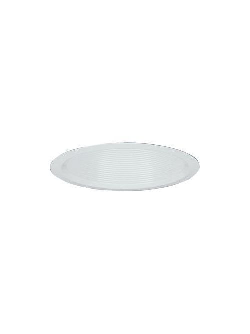 Product image for Lithonia Lighting 7B5W U 6 Inch 1-Piece White Baffle Polyester Powder Coated Aluminum Reflector Trim