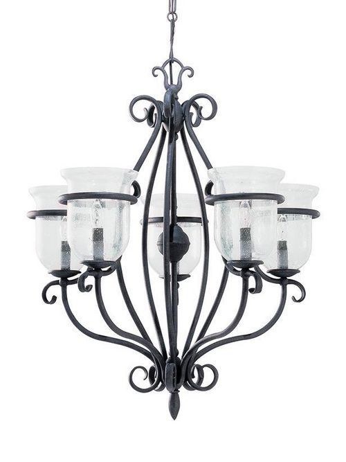 Product image for Sea Gull Lighting 3401-07 5-Light Weathered Iron Chandelier