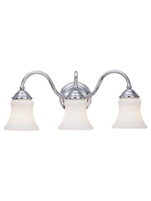 Product image for Sea Gull Lighting 40022-05 3-Light Chrome Finish Bath Bar Lighting Fixture