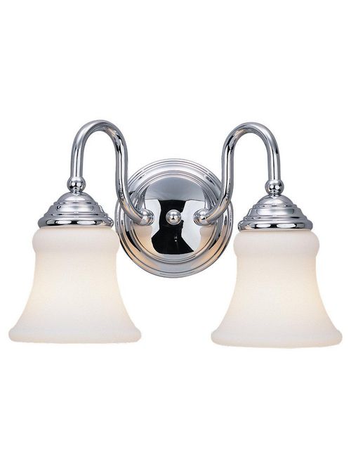 Product image for Sea Gull Lighting 40021-05 2-Light Chrome Finish Bath Bar Lighting Fixture