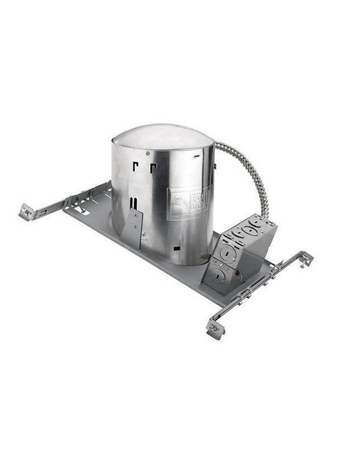 Product image for Recessed Lighting 6" New Construction IC Airtight Sloped Ceiling Recessed Housing - Pewter