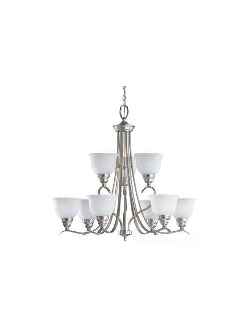 Product image for Sea Gull Lighting 31627-962 9-Light Brushed Chandelier
