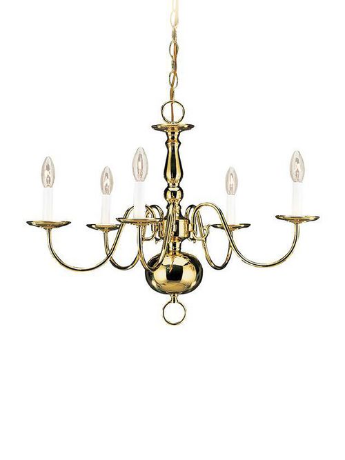 Product image for Sea Gull Lighting 3410-02 5-Light Polished Chandelier
