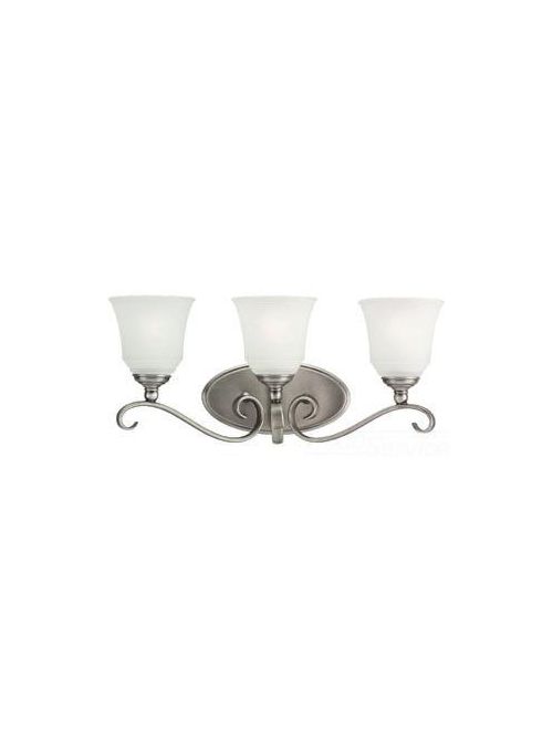 Product image for Sea Gull Lighting 44381-965 3-Light Antique Brushed Bath Bar Lighting Fixture