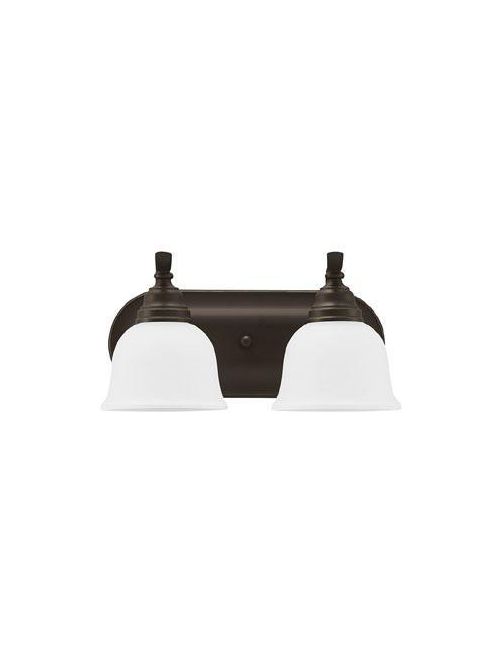 Product image for Sea Gull Lighting 44626-782 2-Light Heirloom Bronze Bath Bar Lighting Fixture